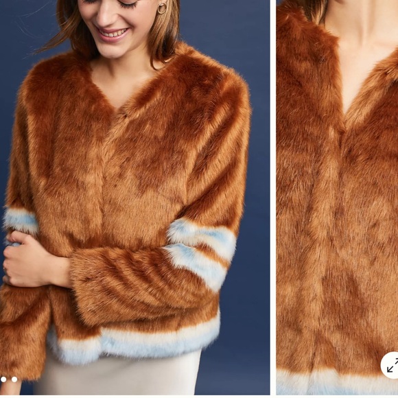 Mother Intarsia Faux Fur Boxy Jacket - Picture 3 of 16